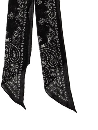 Saint Laurent Silk Paisley Print Bandeau