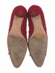 Yves Saint Laurent Suede Bow Accents D'Orsay Pumps