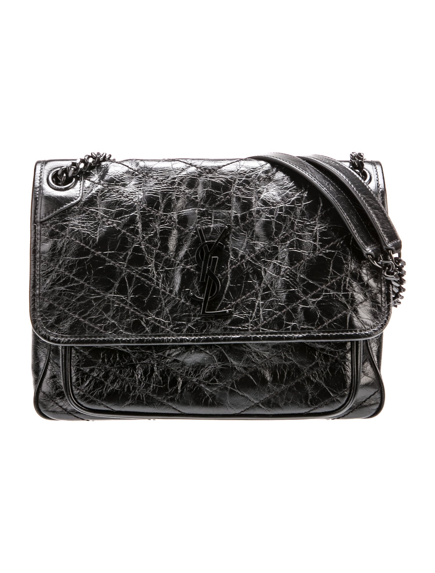 Saint Laurent Chevron Shoulder Bag