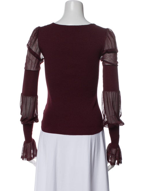 Yves Saint Laurent Silk Square Neckline Sweater