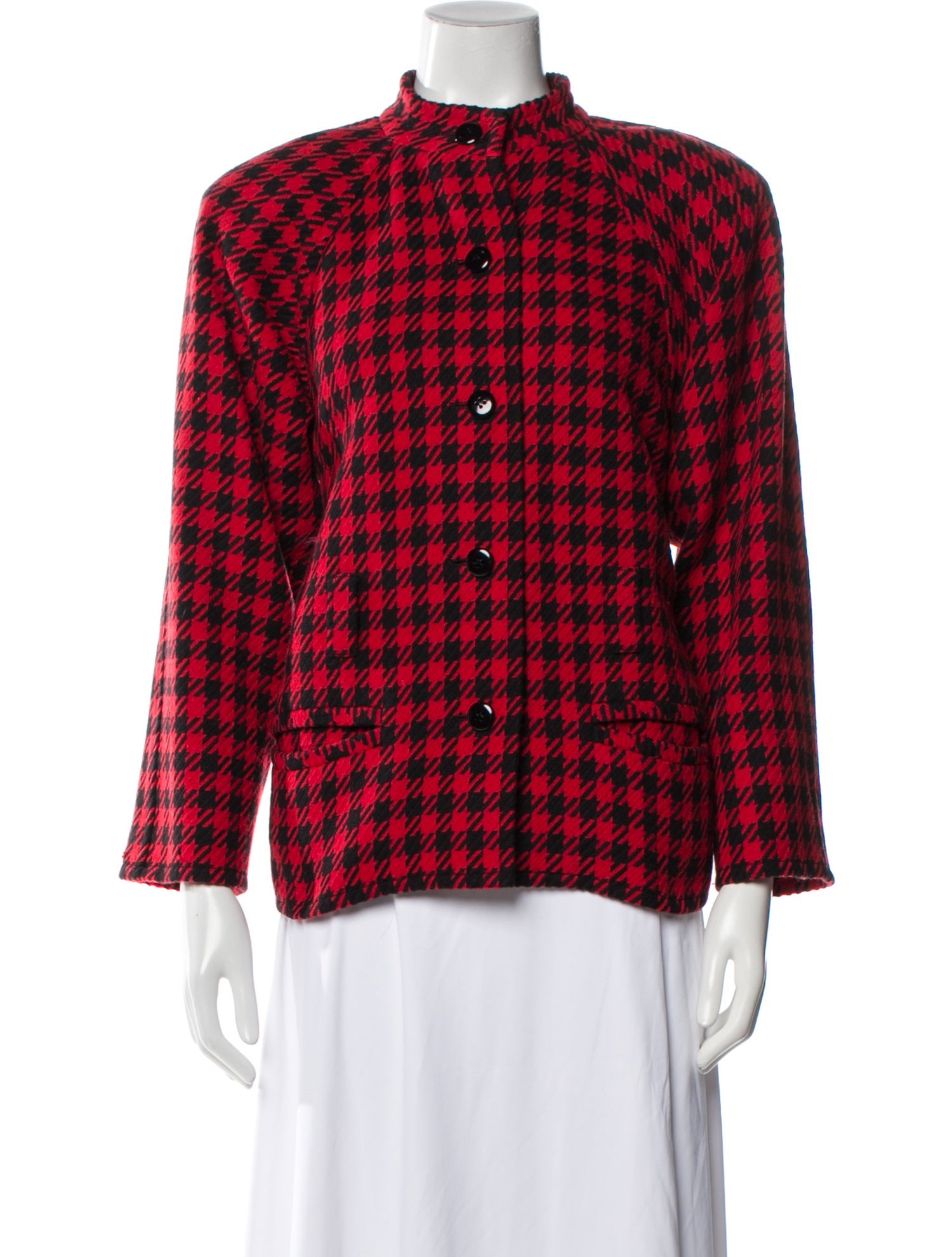 Yves Saint Laurent Plaid Print Jacket