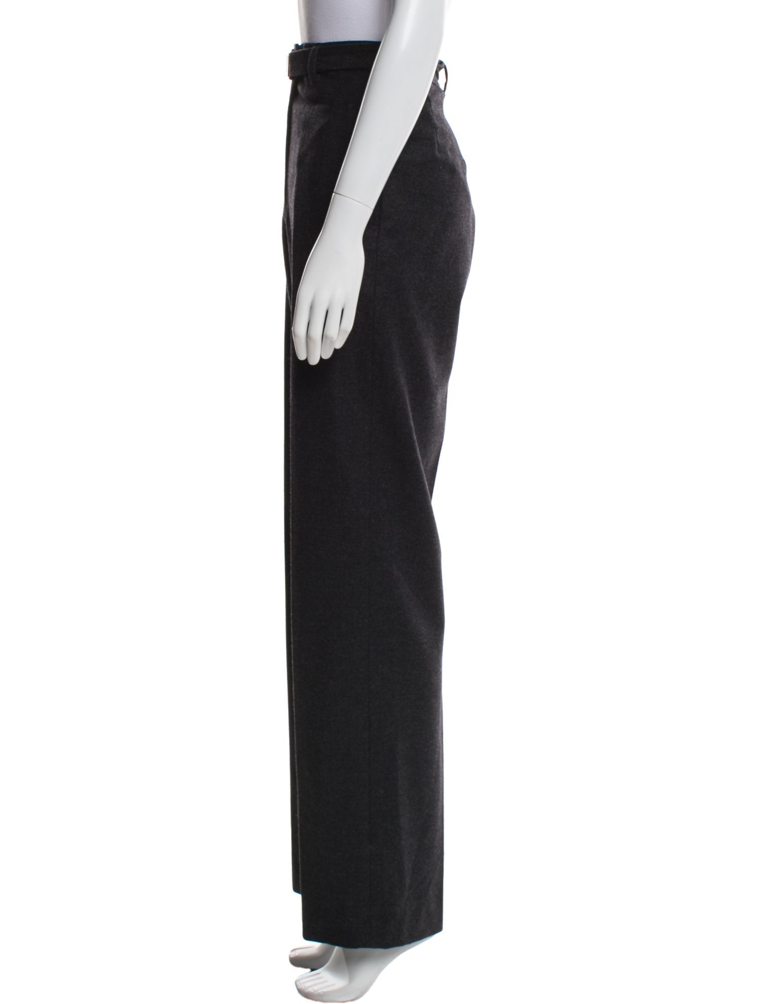 Yves Saint Laurent Wool Straight Leg Pants