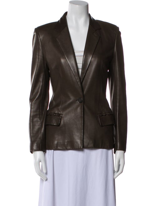 Yves Saint Laurent Rive Gauche 2000's Leather Blazer