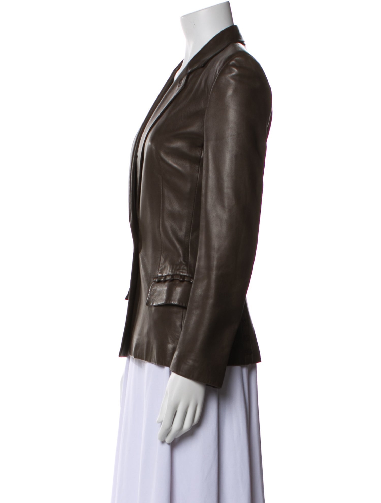 Yves Saint Laurent Rive Gauche 2000's Leather Blazer