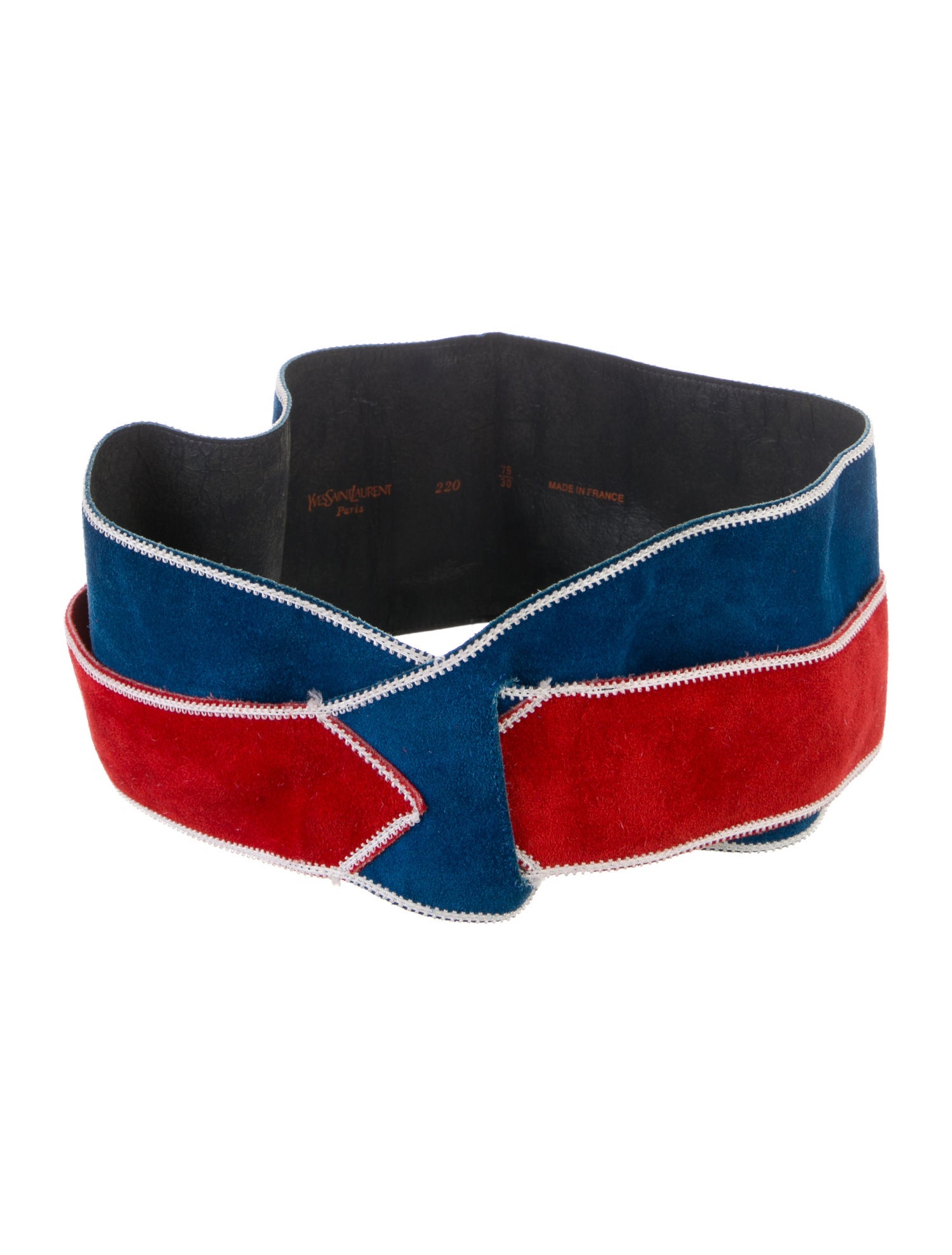 Yves Saint Laurent Wide Suede Waist Belt
