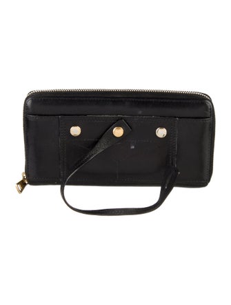 Yves Saint Laurent Leather Wristlet