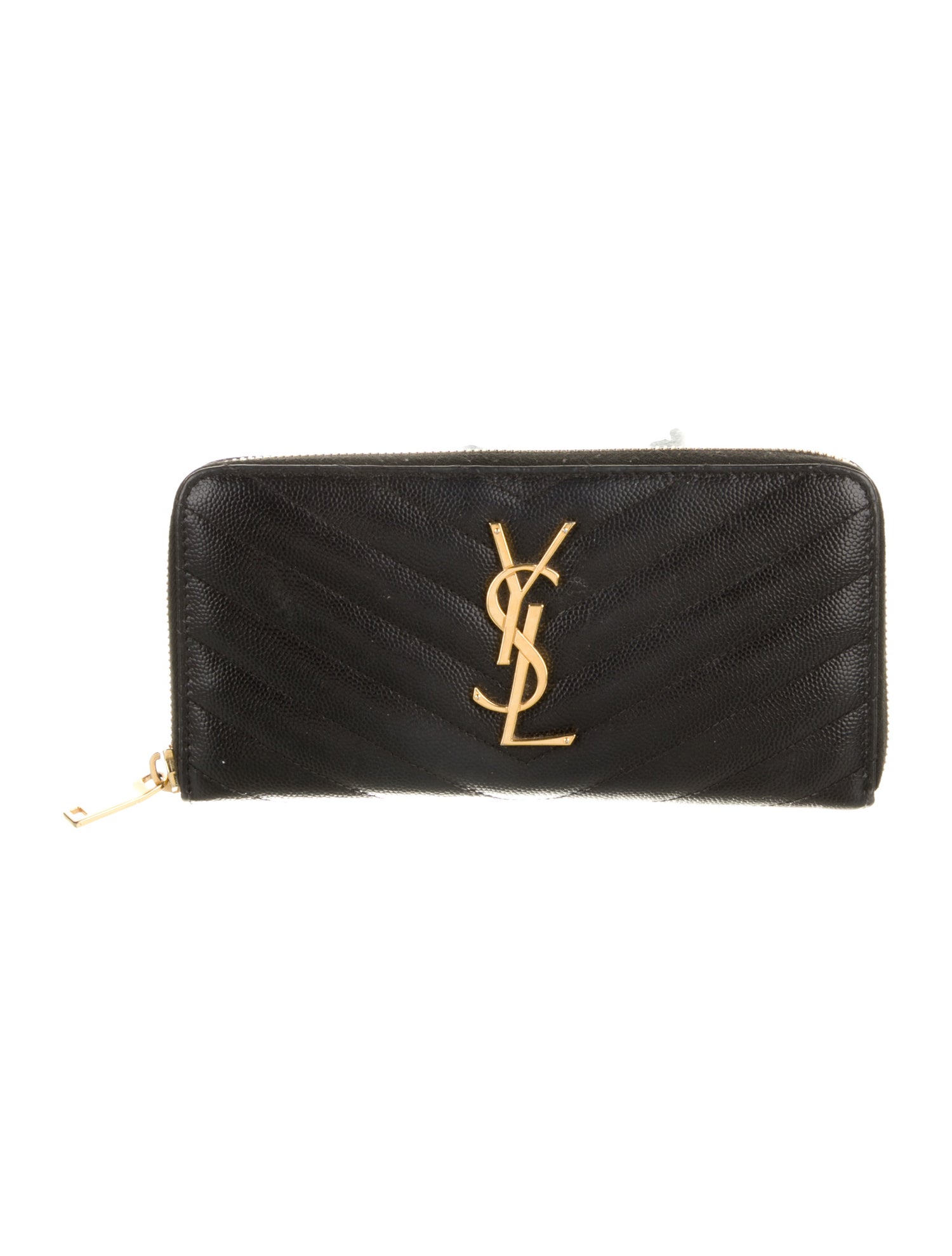 Saint Laurent Leather Printed Continental Wallet