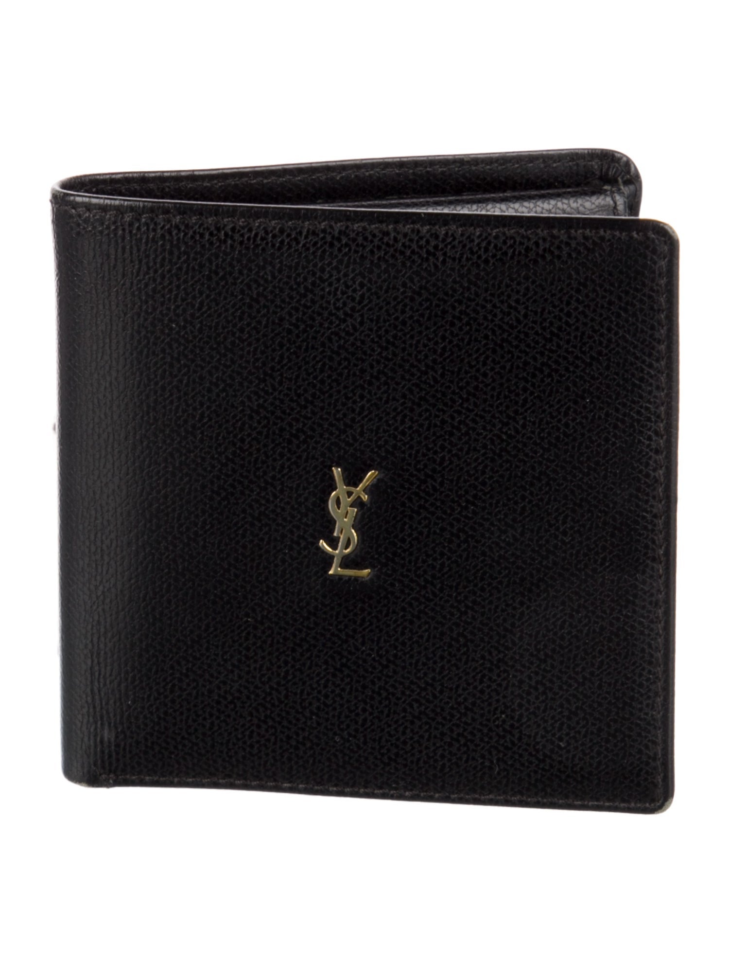 Yves Saint Laurent Leather Printed Bifold Wallet