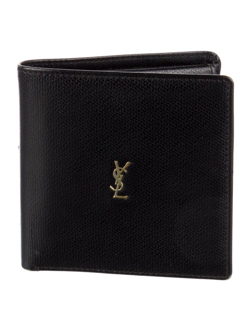 Yves Saint Laurent Leather Printed Bifold Wallet