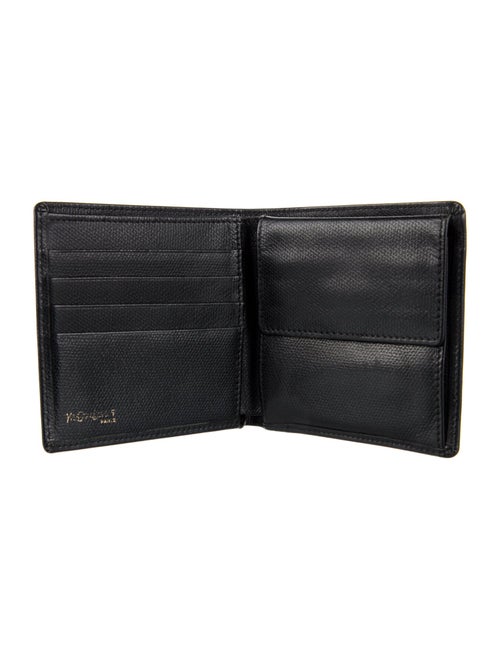 Yves Saint Laurent Leather Printed Bifold Wallet