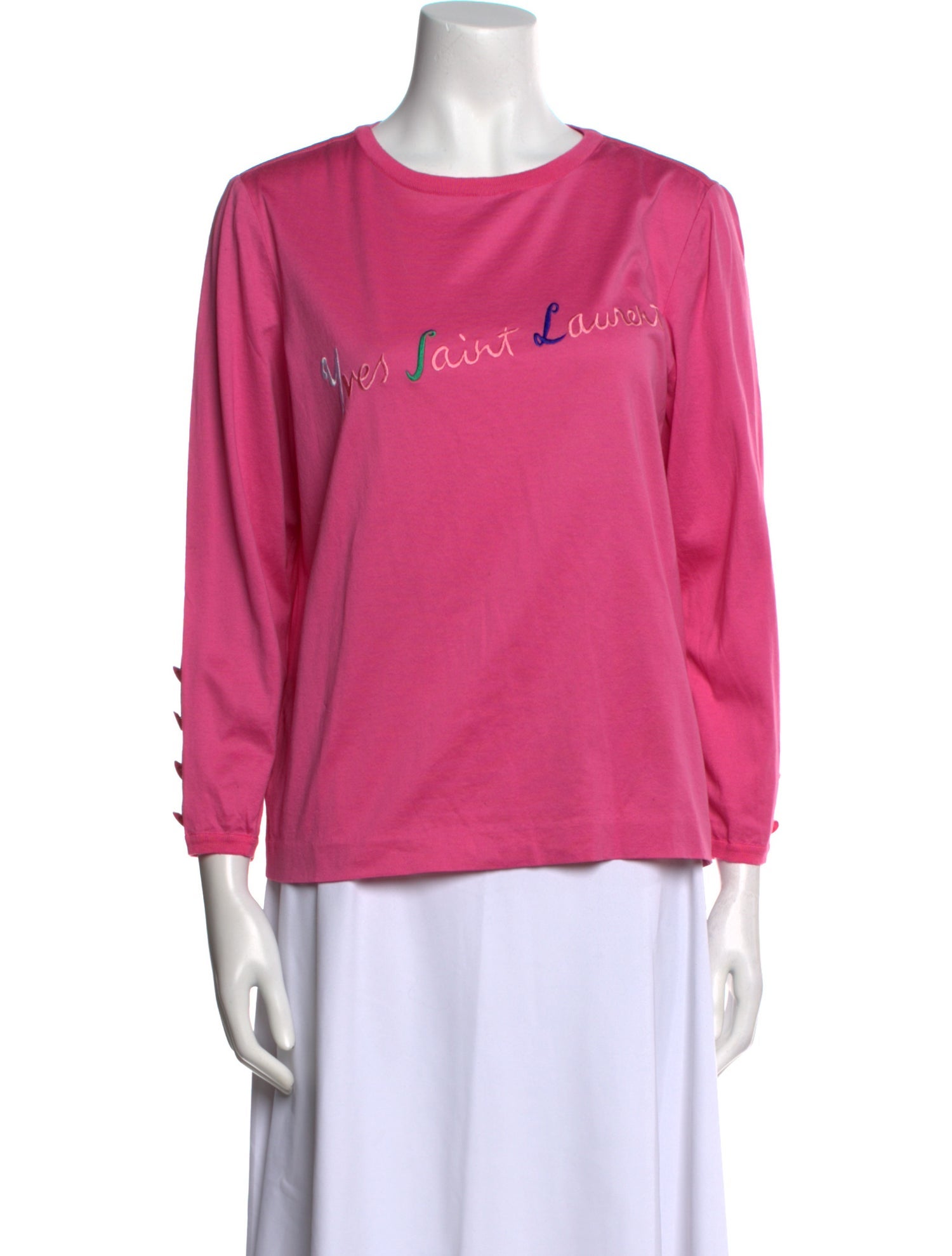 Yves Saint Laurent Vintage Graphic Print Sweatshirt