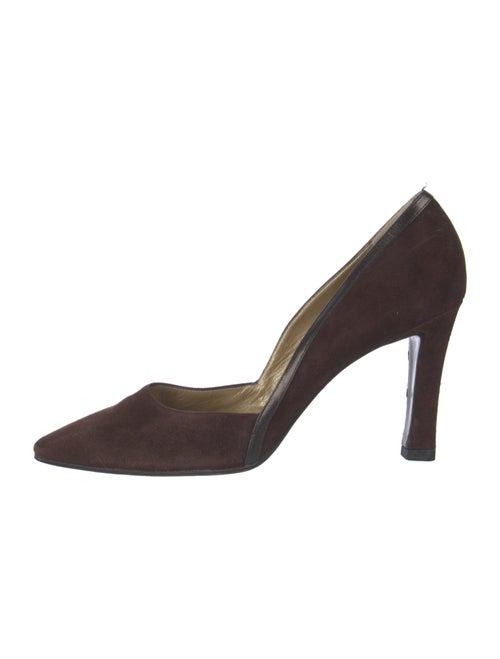 Yves Saint Laurent Suede D'Orsay Pumps