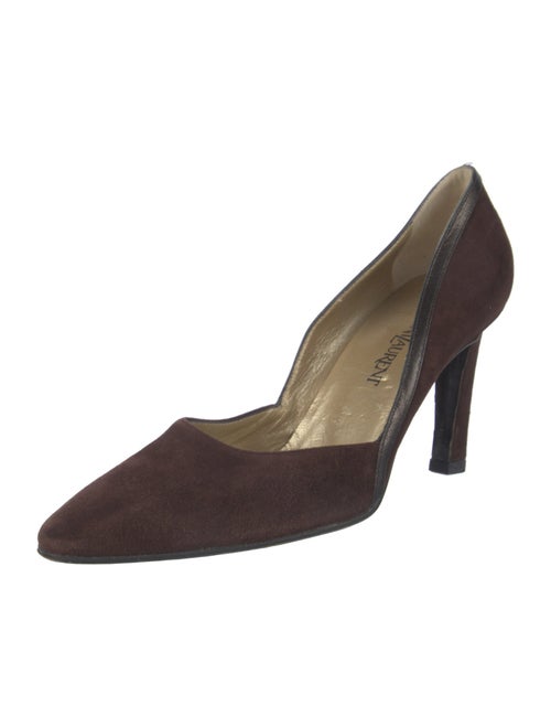 Yves Saint Laurent Suede D'Orsay Pumps