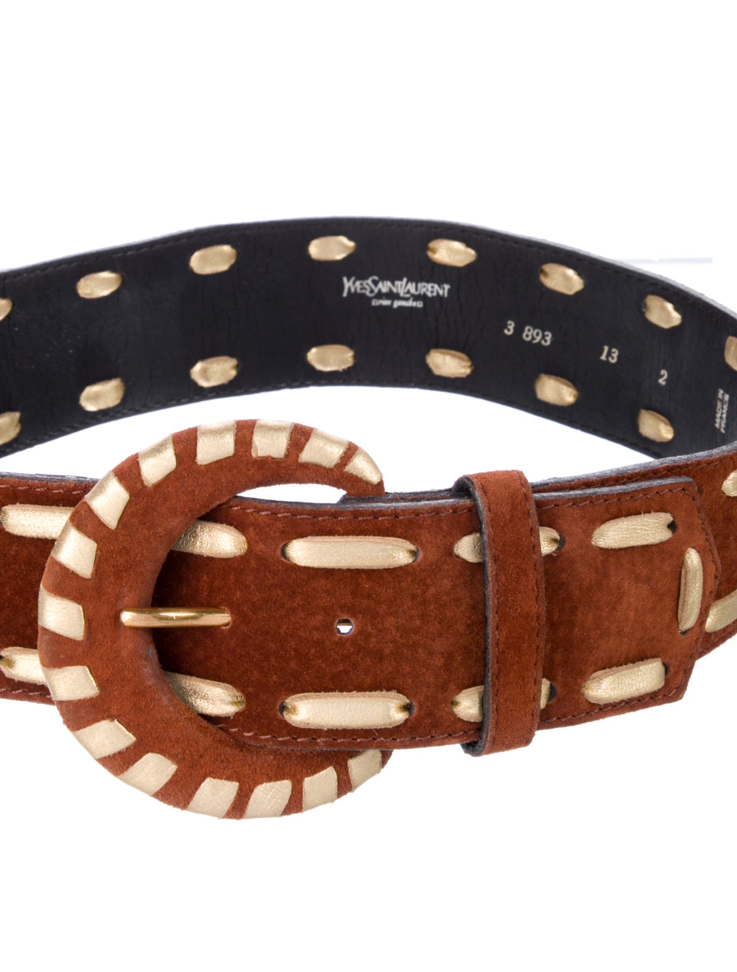 Yves Saint Laurent Vintage Suede Belt