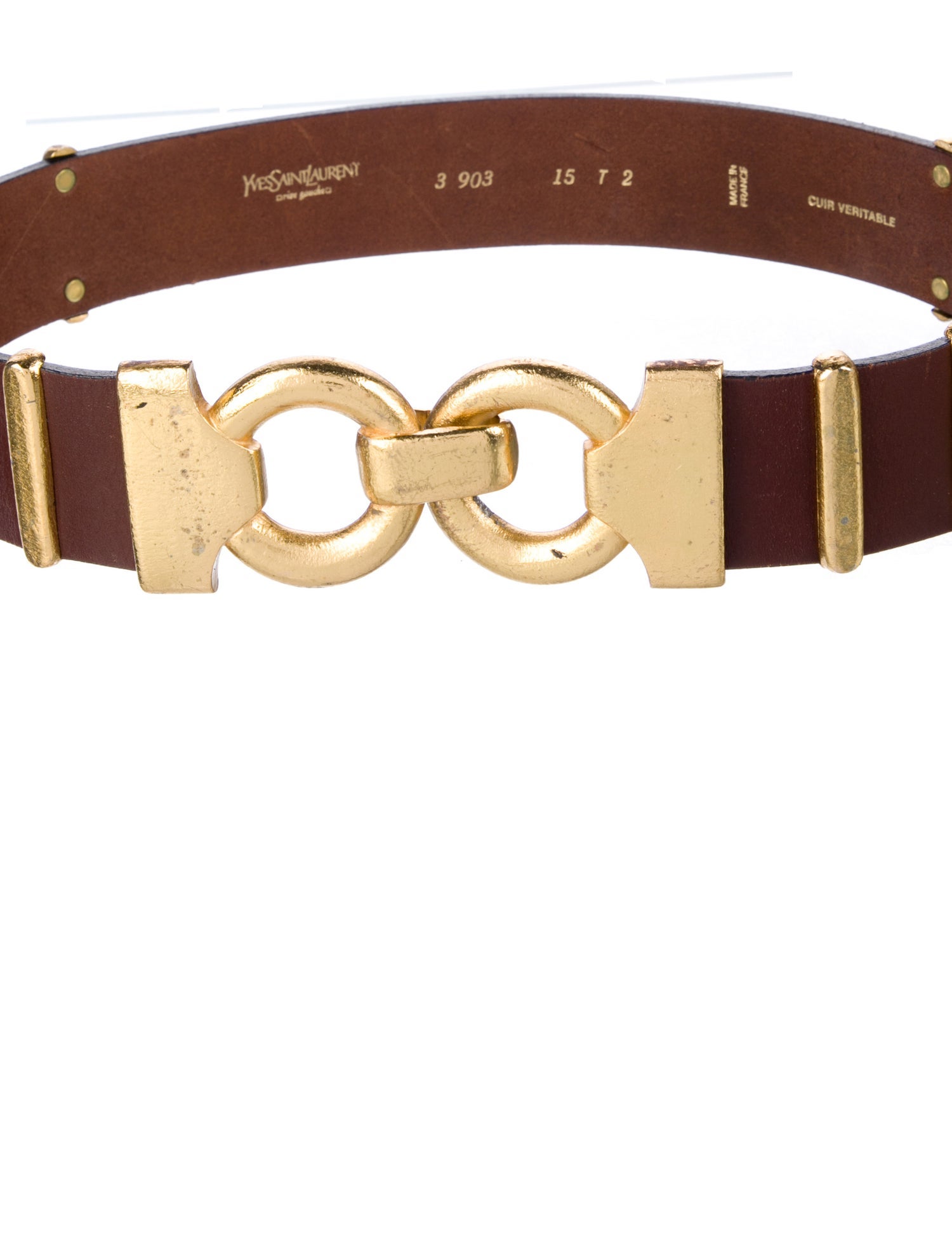 Yves Saint Laurent Vintage Leather Waist Belt