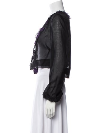 Yves Saint Laurent Rive Gauche Mesh Bolero