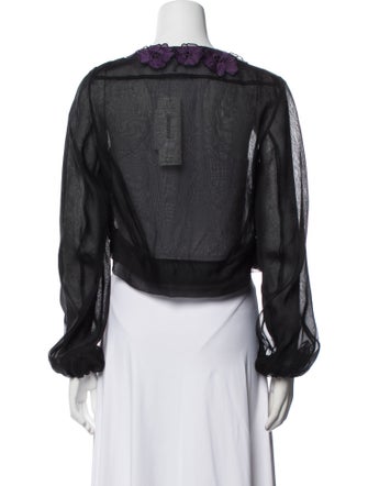 Yves Saint Laurent Rive Gauche Mesh Bolero