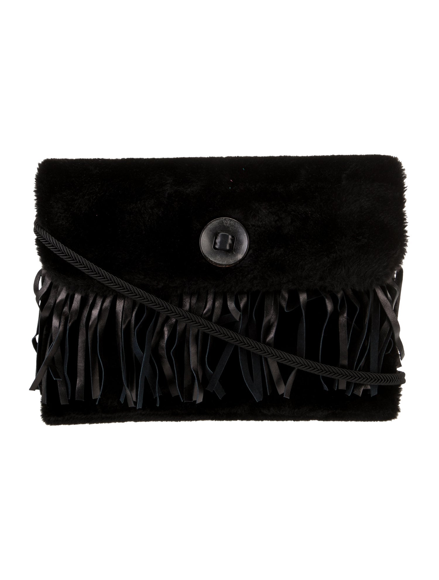 Yves Saint Laurent Faux Fur Shoulder Bag Vintage