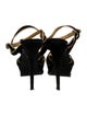 Yves Saint Laurent Suede T-Strap Sandals