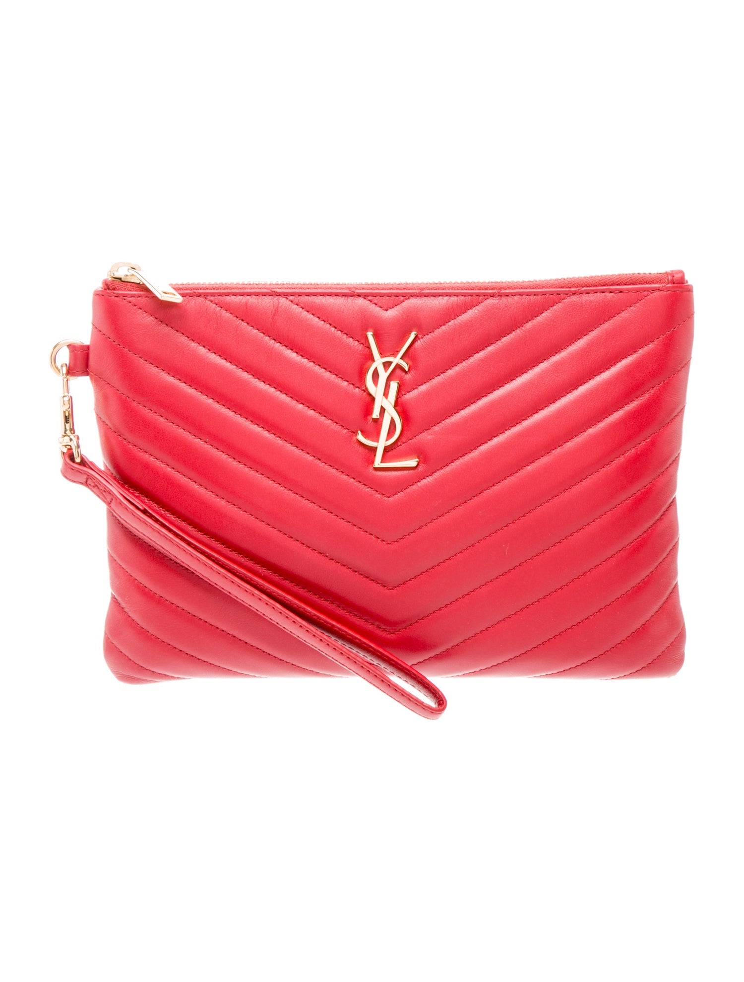 Saint Laurent Leather Clutch