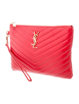 Saint Laurent Leather Clutch