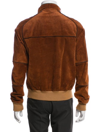 Yves Saint Laurent Rive Gauche 2000's Leather Bomber Jacket
