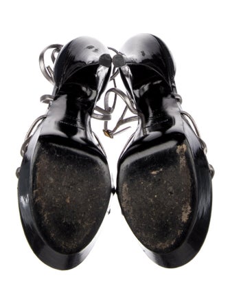 Yves Saint Laurent Patent Leather Sandals