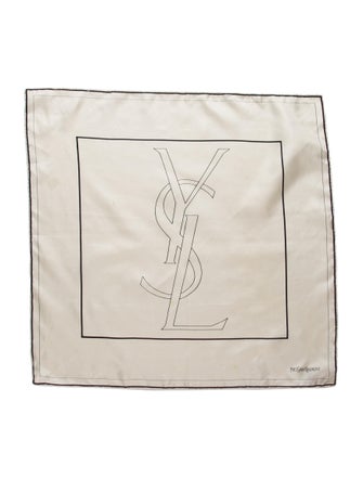 Yves Saint Laurent Suede Printed Scarf
