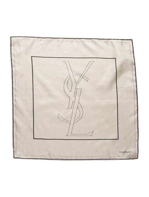Yves Saint Laurent Suede Printed Scarf