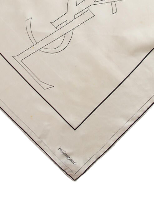 Yves Saint Laurent Suede Printed Scarf