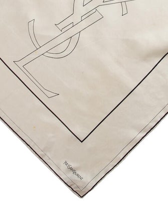 Yves Saint Laurent Suede Printed Scarf