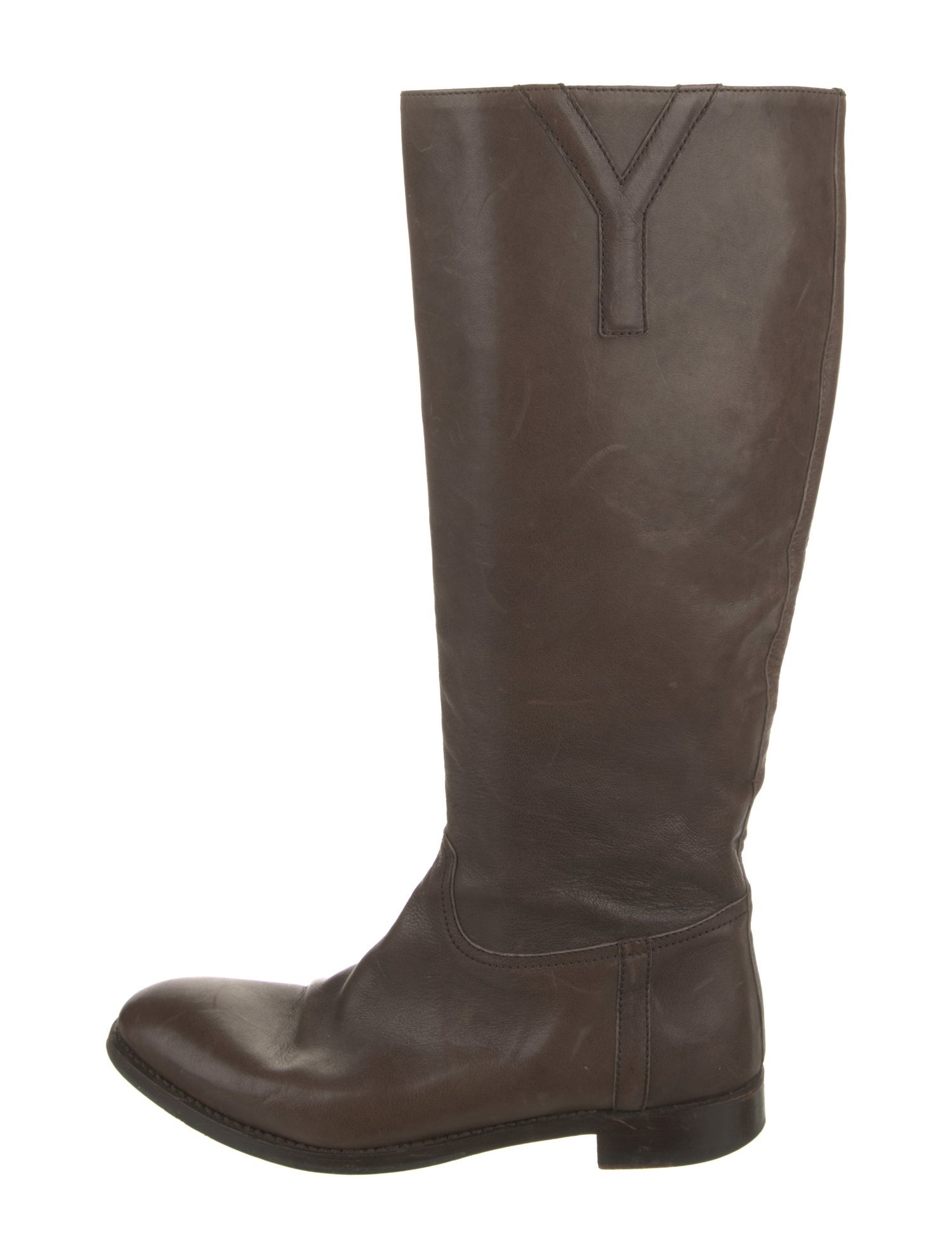 Yves Saint Laurent Leather Riding Boots