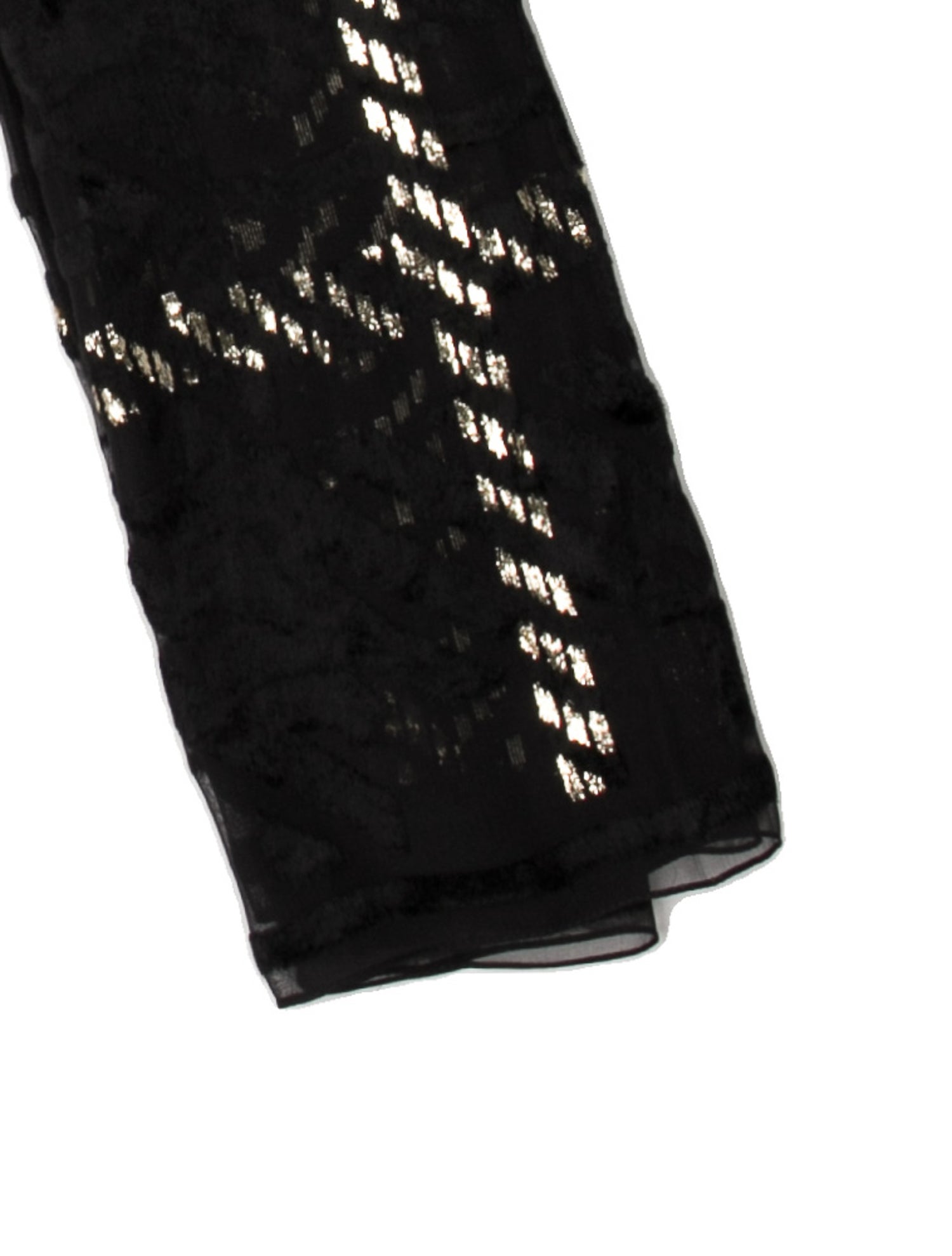 Yves Saint Laurent Wool Plaid Print Scarf