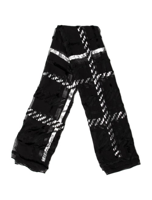 Yves Saint Laurent Silk Striped Scarf