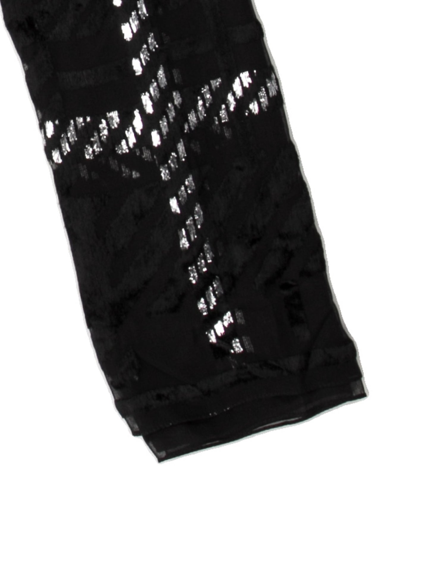 Yves Saint Laurent Silk Striped Scarf