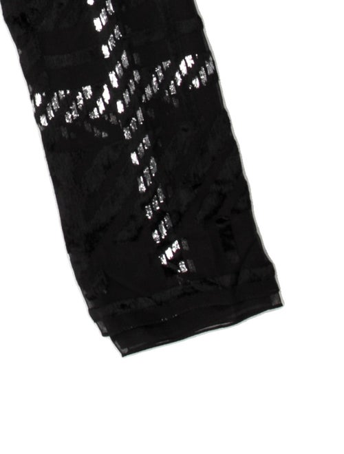 Yves Saint Laurent Silk Striped Scarf