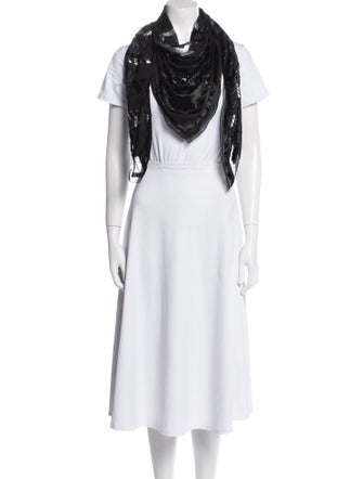 Yves Saint Laurent Silk Striped Scarf