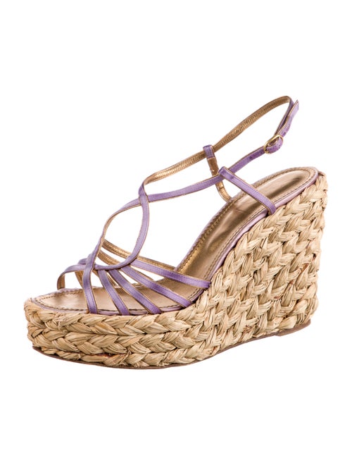 Yves Saint Laurent Satin Espadrilles