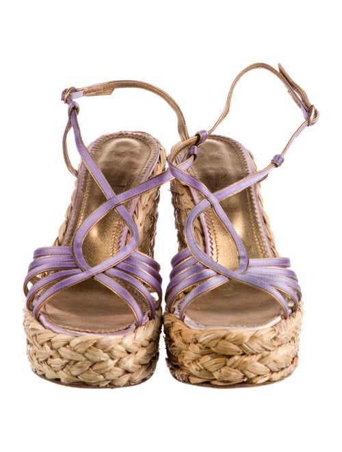 Yves Saint Laurent Satin Espadrilles