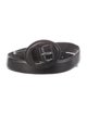 Yves Saint Laurent Skinny Embossed Leather Belt