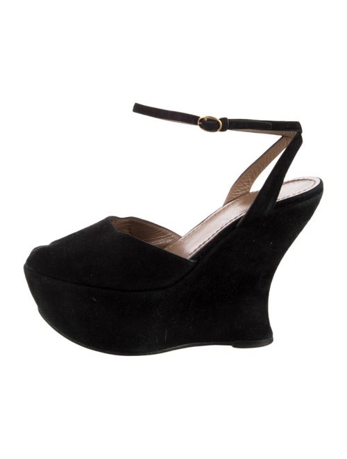 Yves Saint Laurent Suede Slingback Pumps
