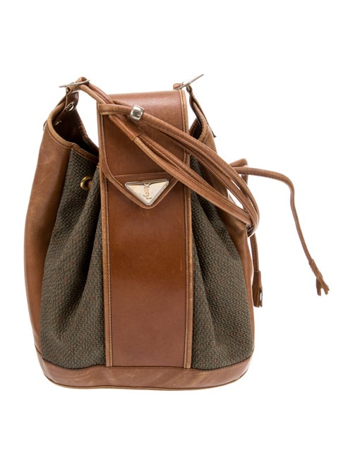 Yves Saint Laurent Leather Bucket Bag