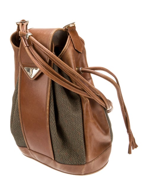 Yves Saint Laurent Leather Bucket Bag