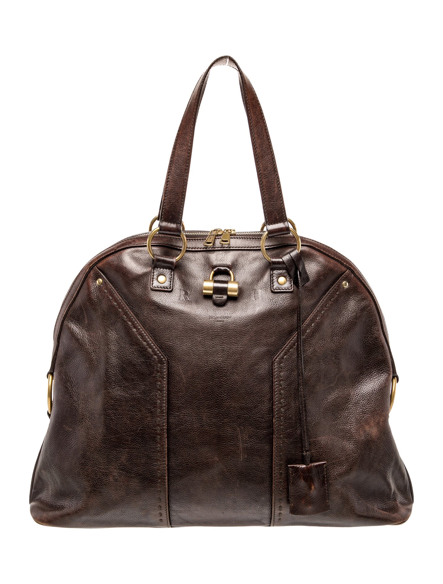 Yves Saint Laurent Leather Muse Bag Vintage