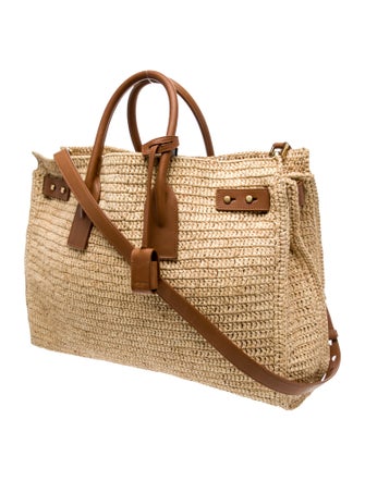 Saint Laurent Raffia Sac De Jour Medium 2023