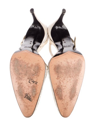 Yves Saint Laurent Lace Slingback Pumps