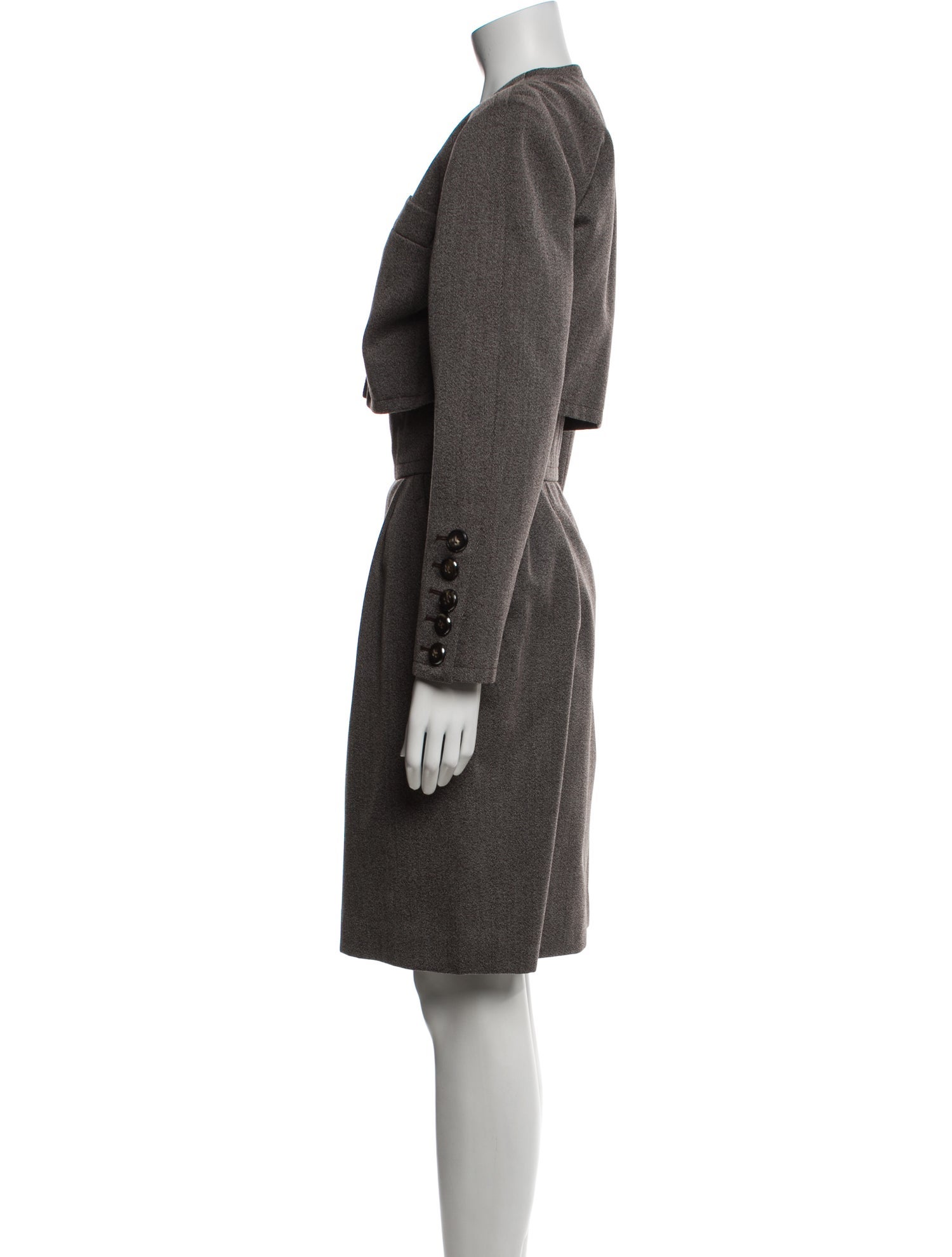 Yves Saint Laurent Rive Gauche Vintage Wool Skirt Suit
