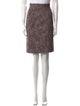 Yves Saint Laurent Tweed Pattern Knee-Length Skirt