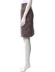Yves Saint Laurent Tweed Pattern Knee-Length Skirt
