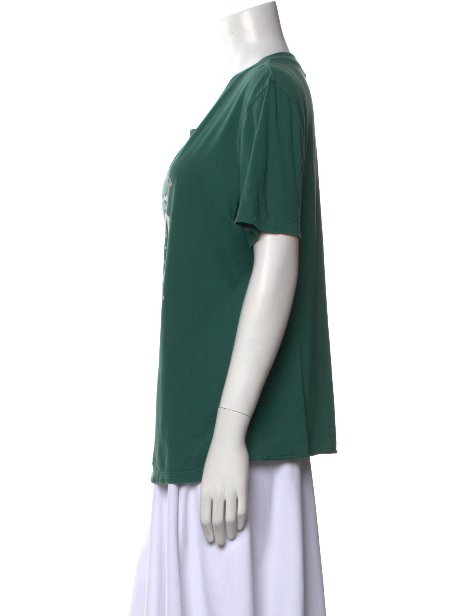 Yves Saint Laurent Graphic Print Scoop Neck T-Shirt